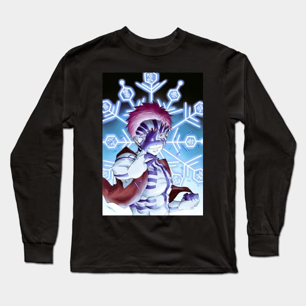 A Kizuki Demon Akaza Long Sleeve T-Shirt by Valoka